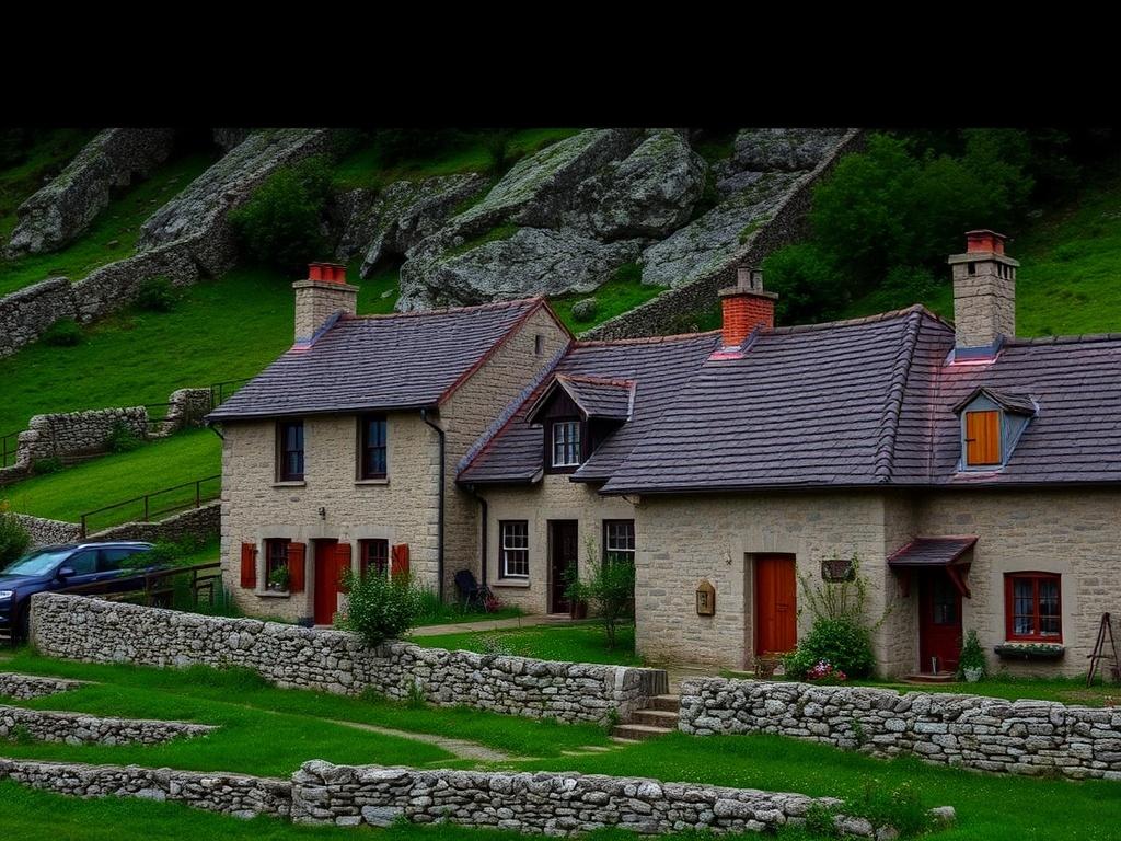 Stone houses:фото