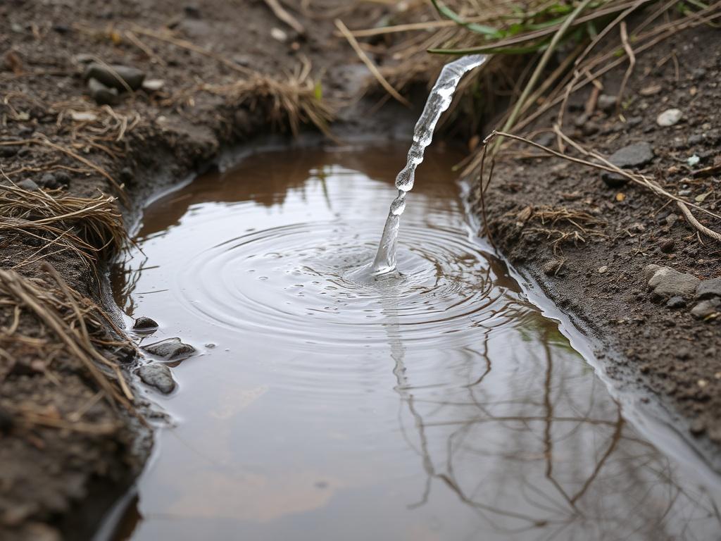 Water on the siteфото