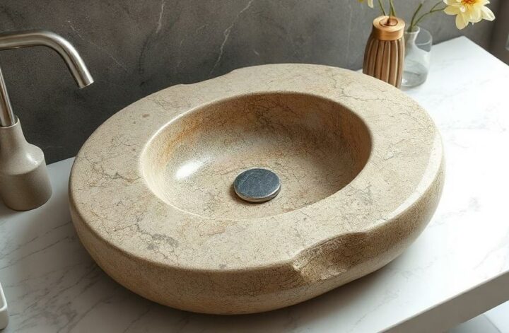 Каменная раковина из искусственного камня: красота и практичность в одной детали