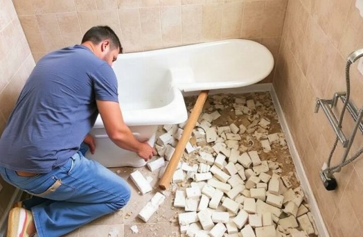 Демонтаж старой ванны перед установкой акриловой: практическое руководство